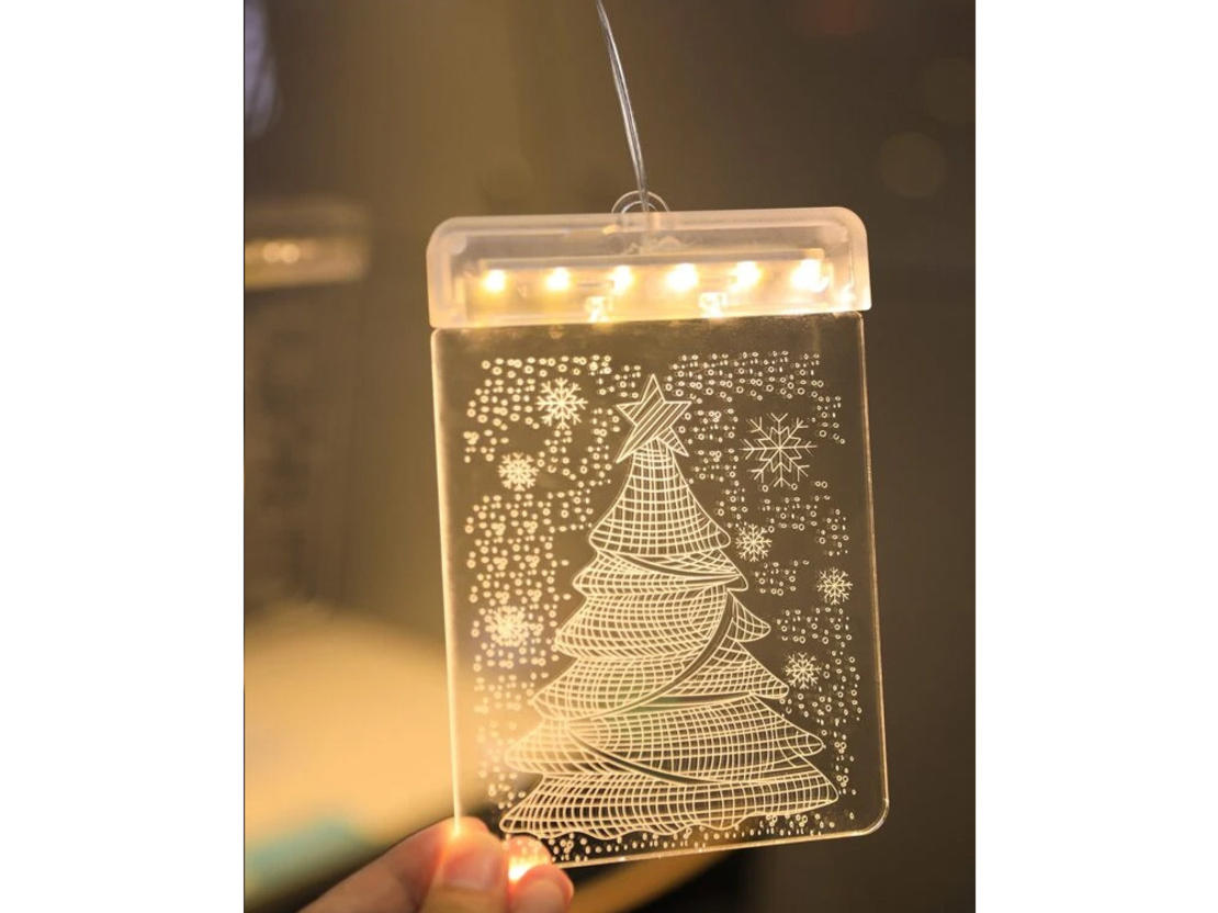 Led 3d витражи за декорация на коледни светлини