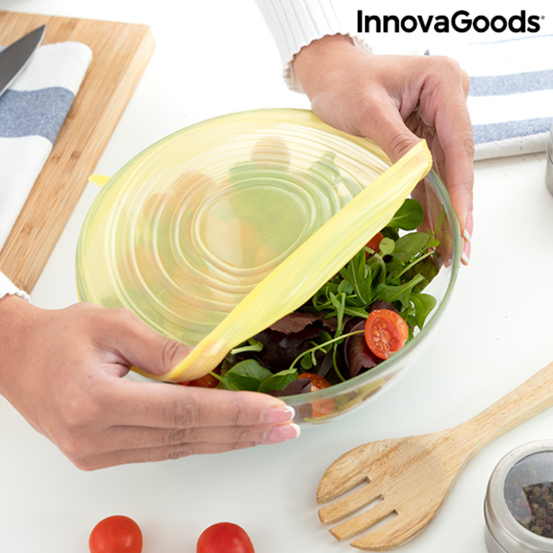 Комплект от 10 многократни и регулируеми кухненски капака Lidyc InnovaGoods