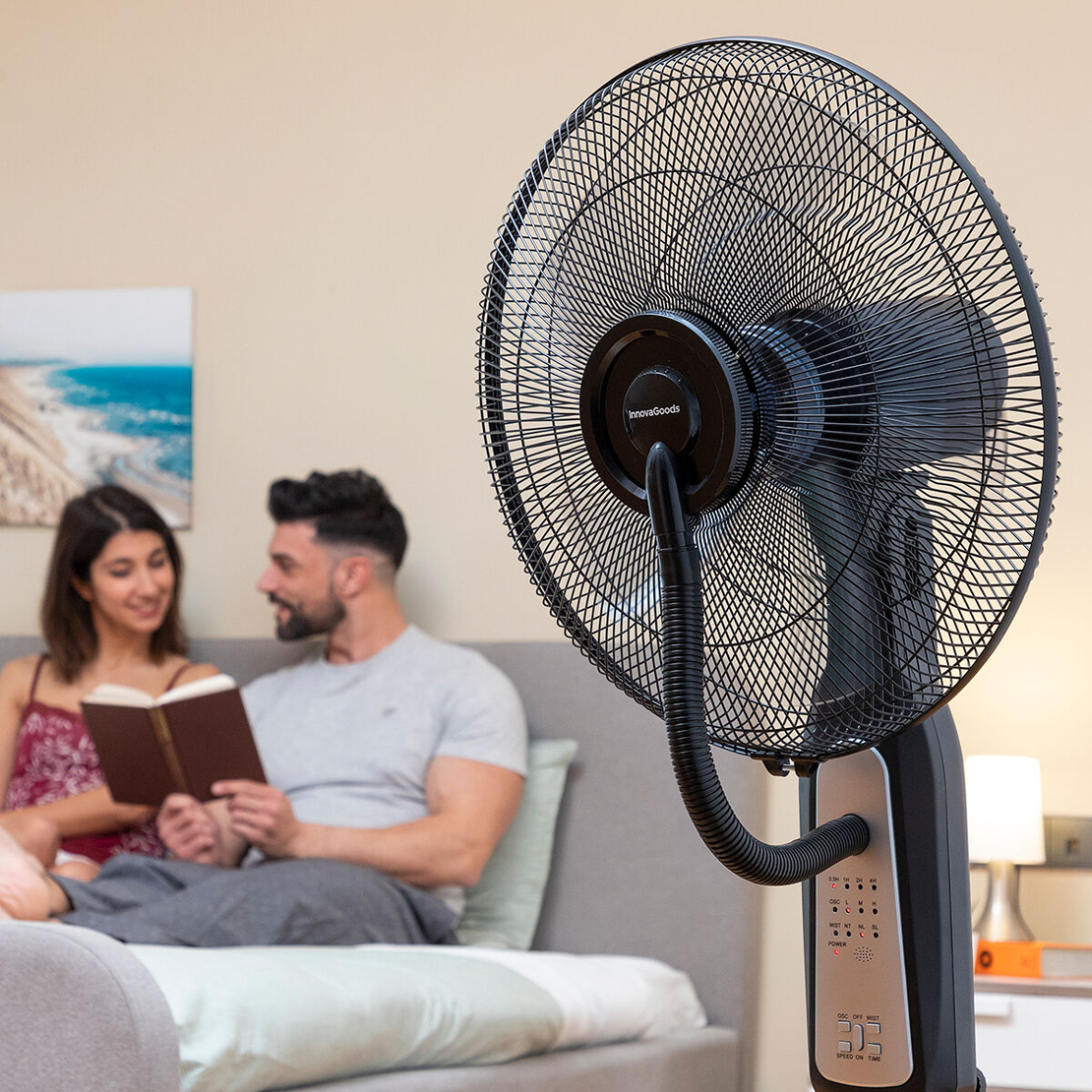 Вентилатор пулверизатор с крака с дистанционно управление Mistinn InnovaGoods