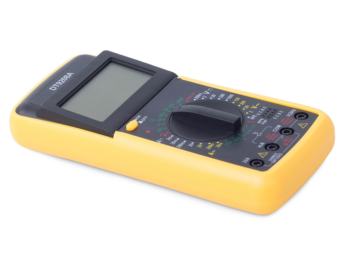 LCD измервателен уред мултицет с температурна сонда dt9208a