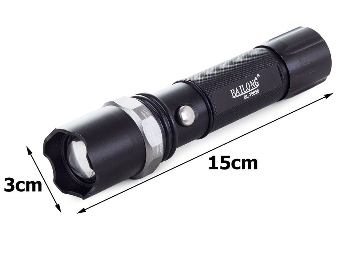 Тактическо фенерче Bailong led zoom cree xp-e