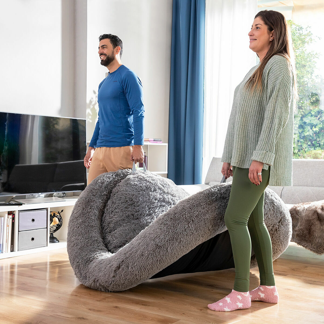 Антистресово легло за домашни любимци и хора Cloft InnovaGoods XXL Grey