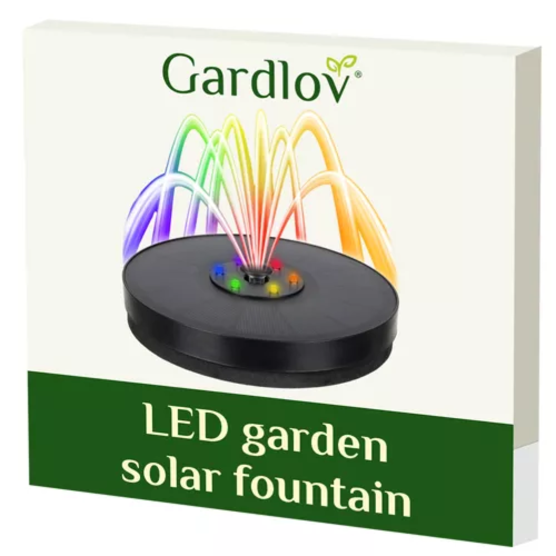 Гърдлов 23227 LED соларен градински фонтан
