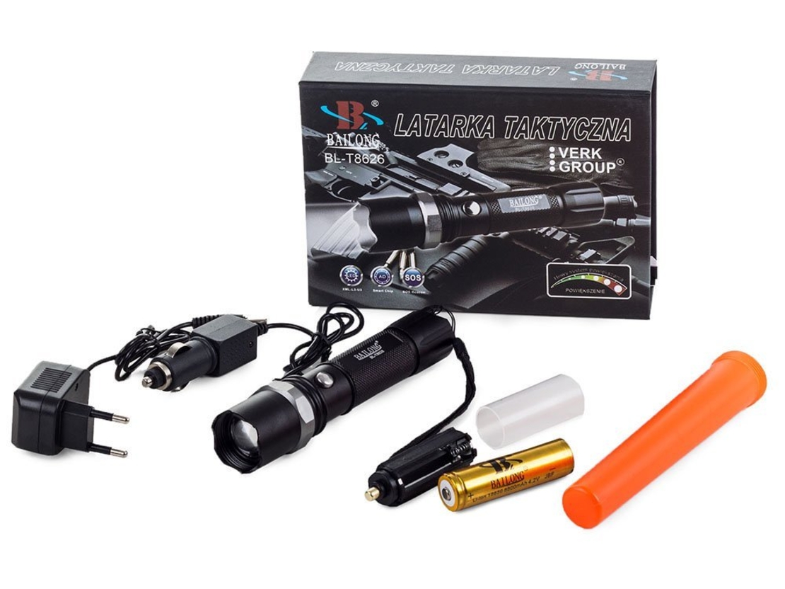 Тактическо фенерче Bailong zoom xml-t6 batut t8626