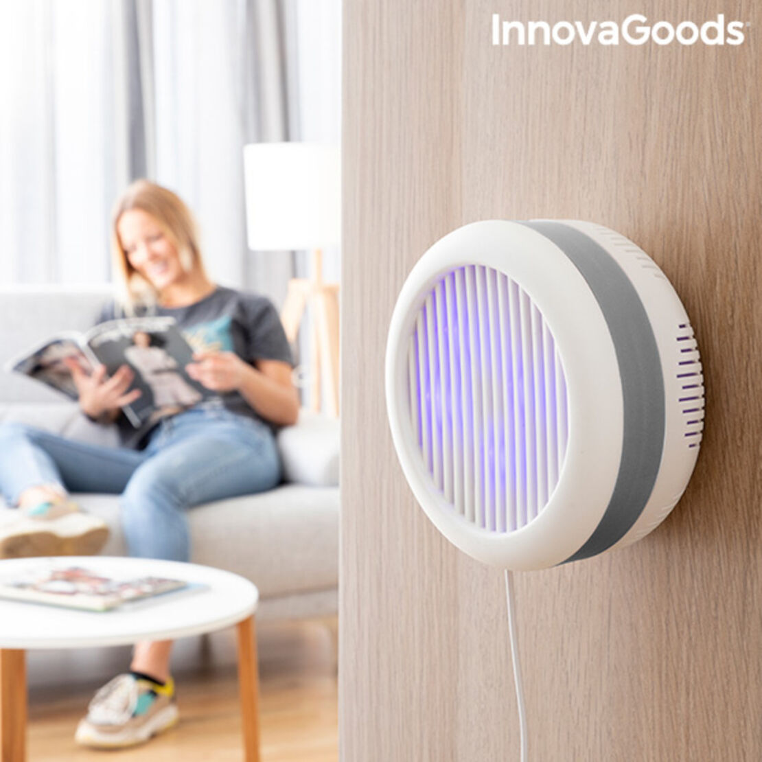Всмукателна лампа против комари със стенна поставка KL Lite InnovaGoods