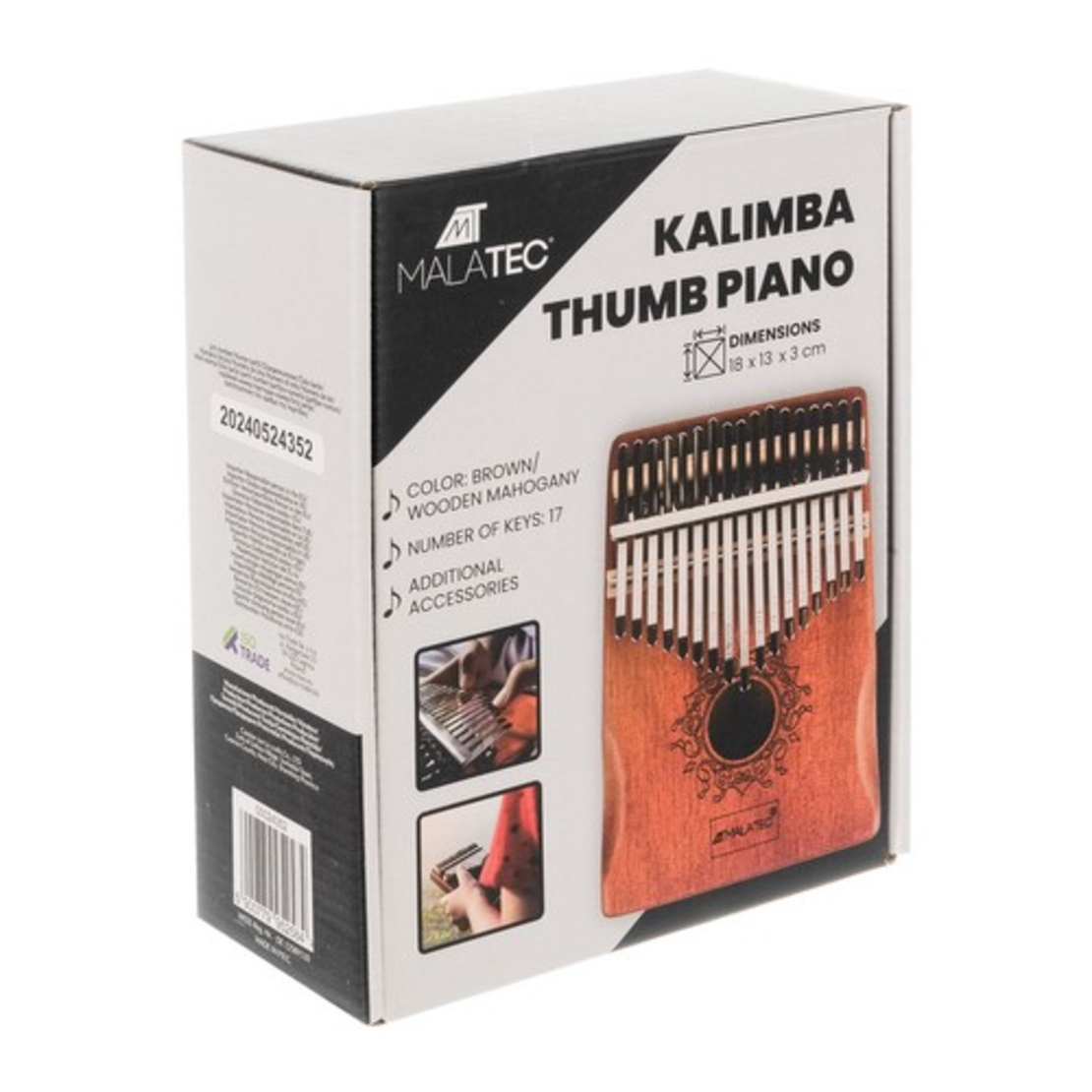 Музикален инструмент - калимба Malatec 24352