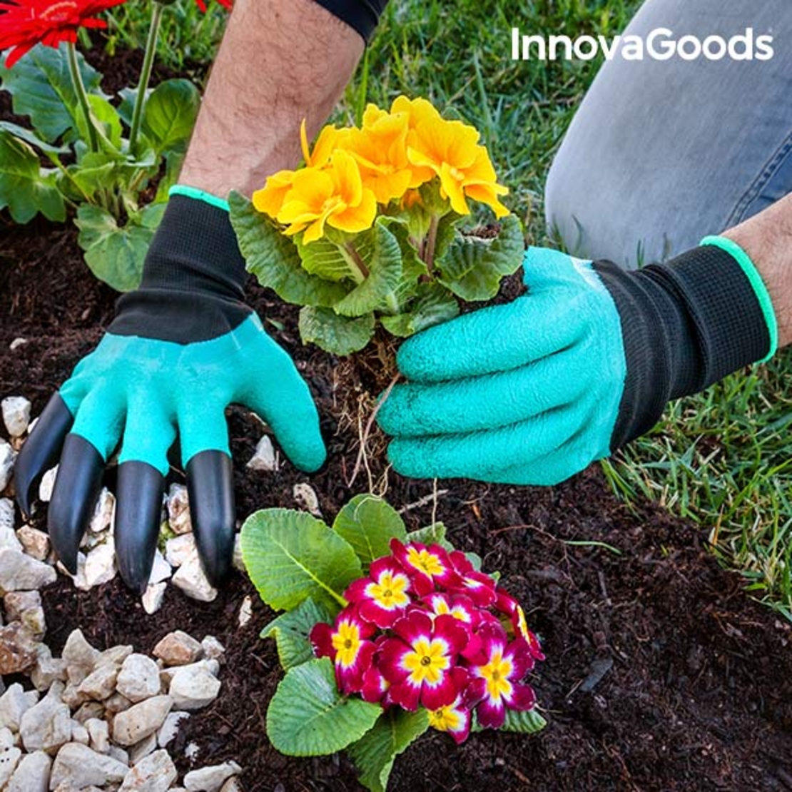 Градинарски Ръкавици с Нокти за Разкопаване InnovaGoods