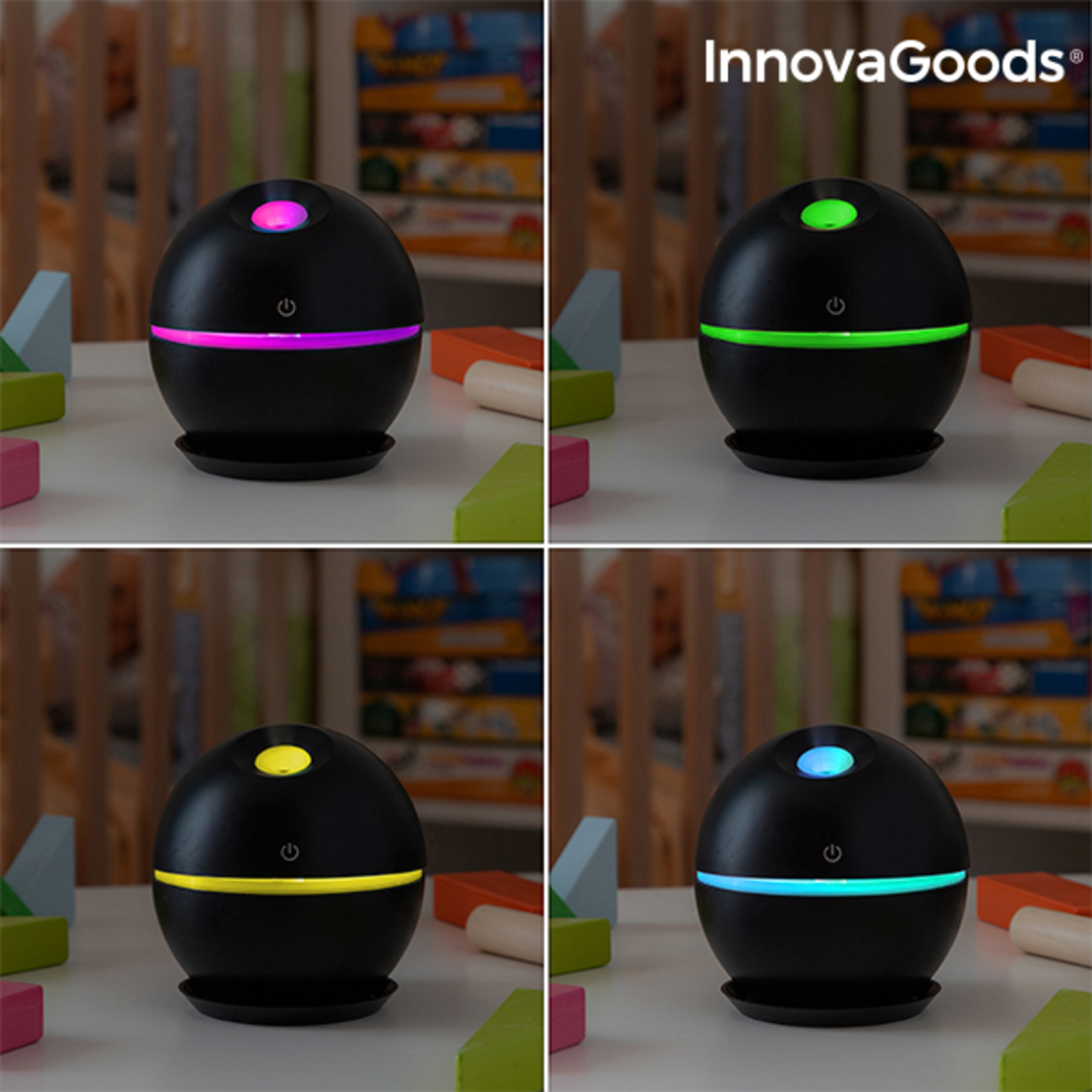 Мини Овлажнител Ароматизатор Black InnovaGoods