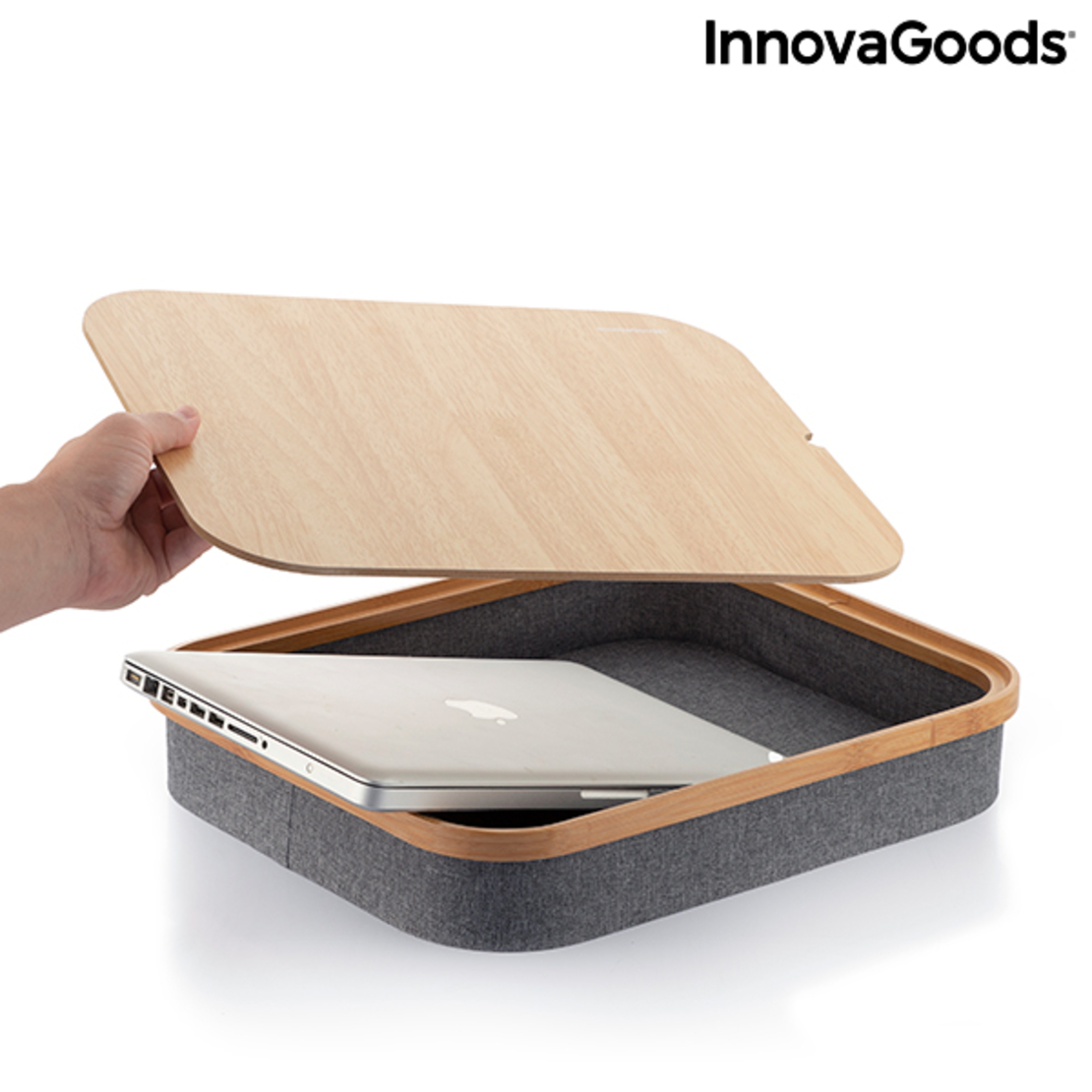 Преносимо Бюро за Лаптоп с Отделение за Съхранение Larage InnovaGoods