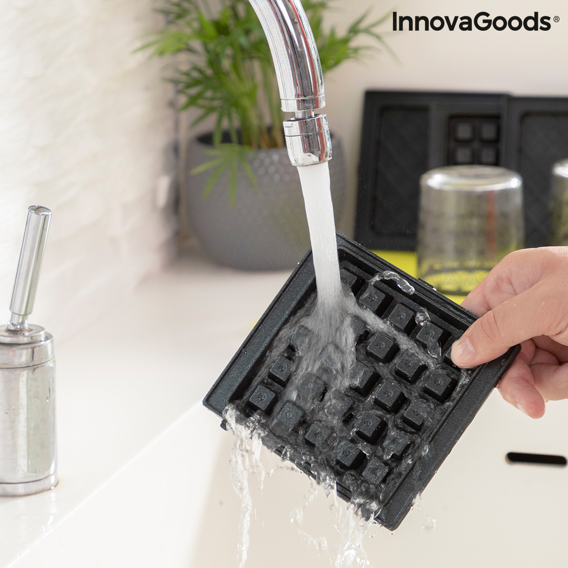 Машина за Вафли и Сандвичи 2 в 1 с Рецепти Wafflicher InnovaGoods