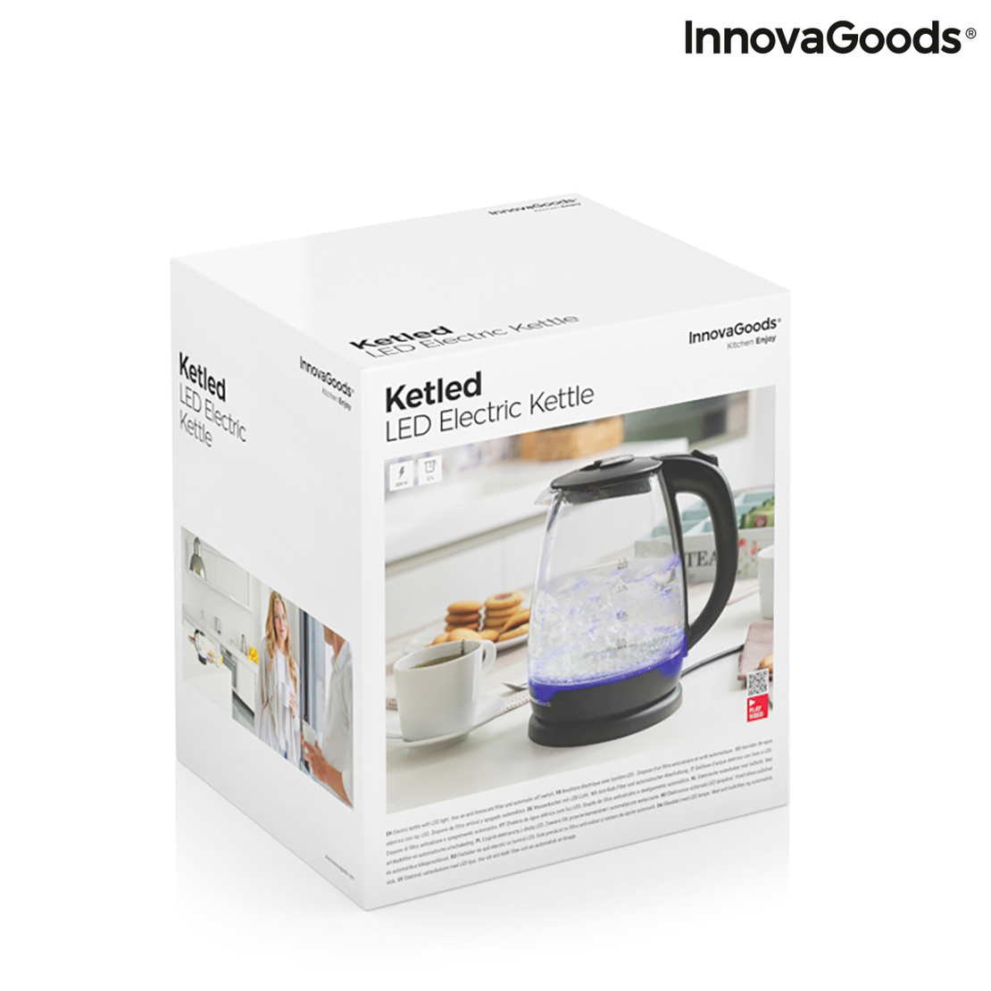 Електрически Чайник с LED Светлина Ketled InnovaGoods 2200 W