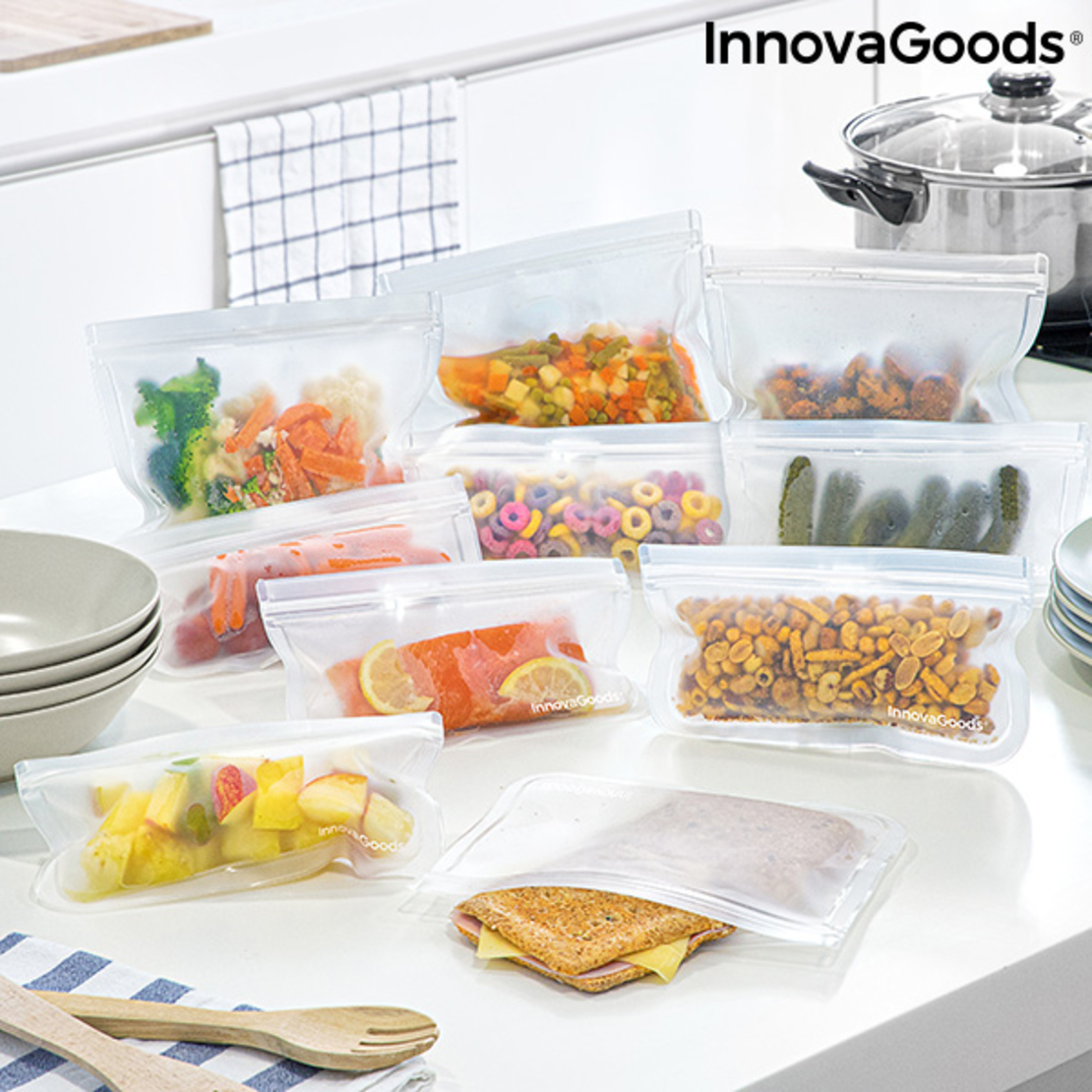 Комплект торбички за многократна употреба Freco InnovaGoods 10 части