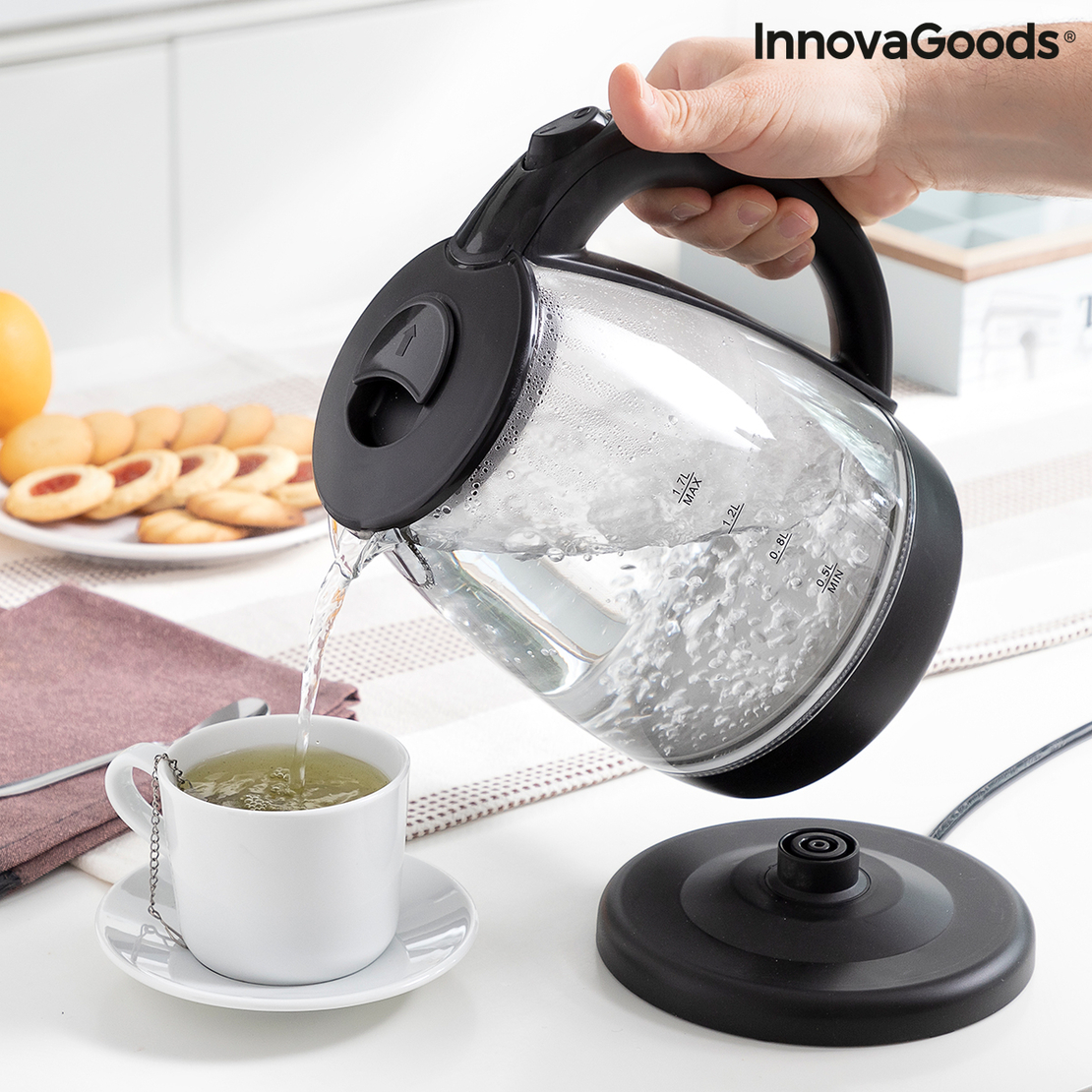 Електрически Чайник с LED Светлина Ketled InnovaGoods 2200 W