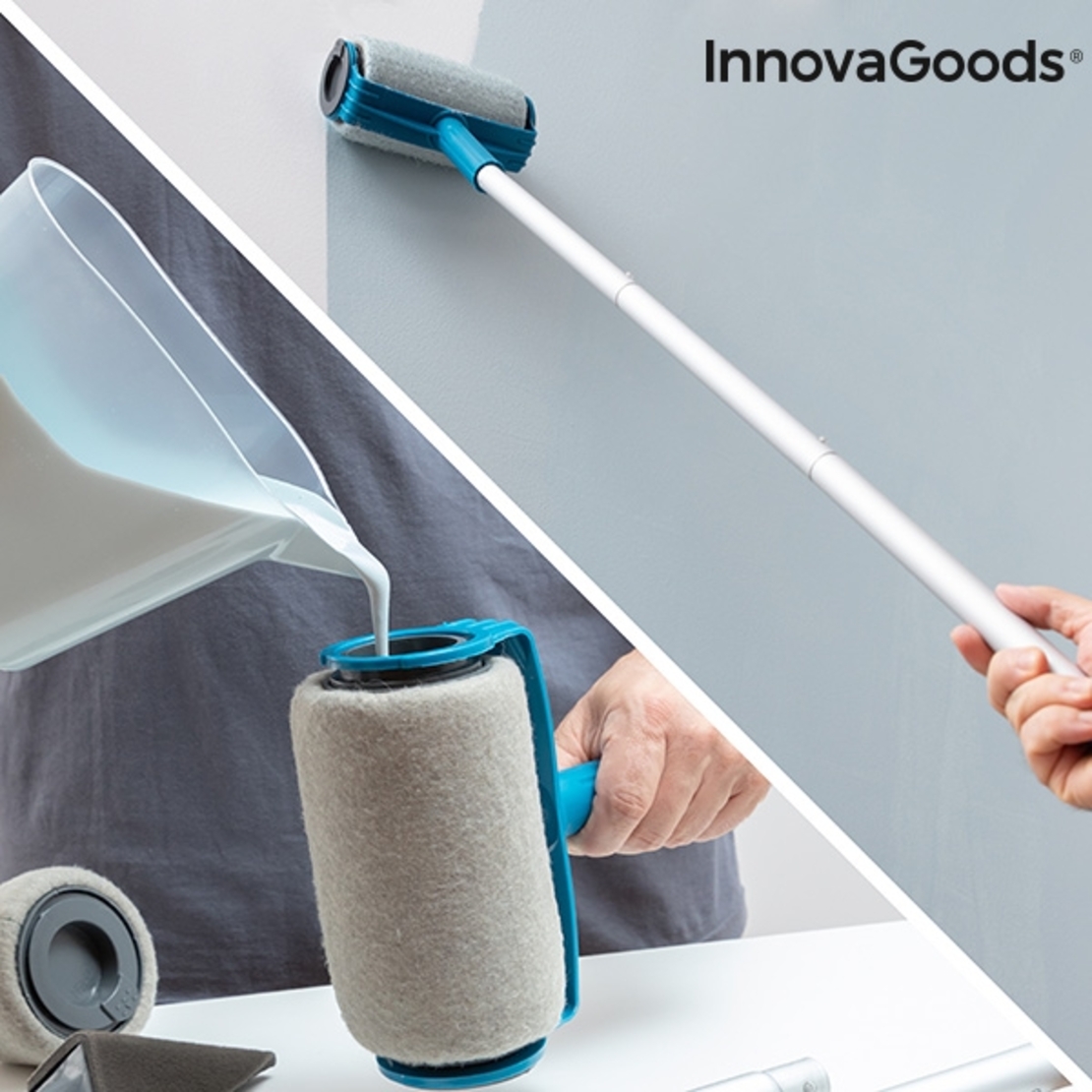 Комплект от Презареждащи Антикапкови Валяци за Боядисване Roll'n'paint InnovaGoods 5 части
