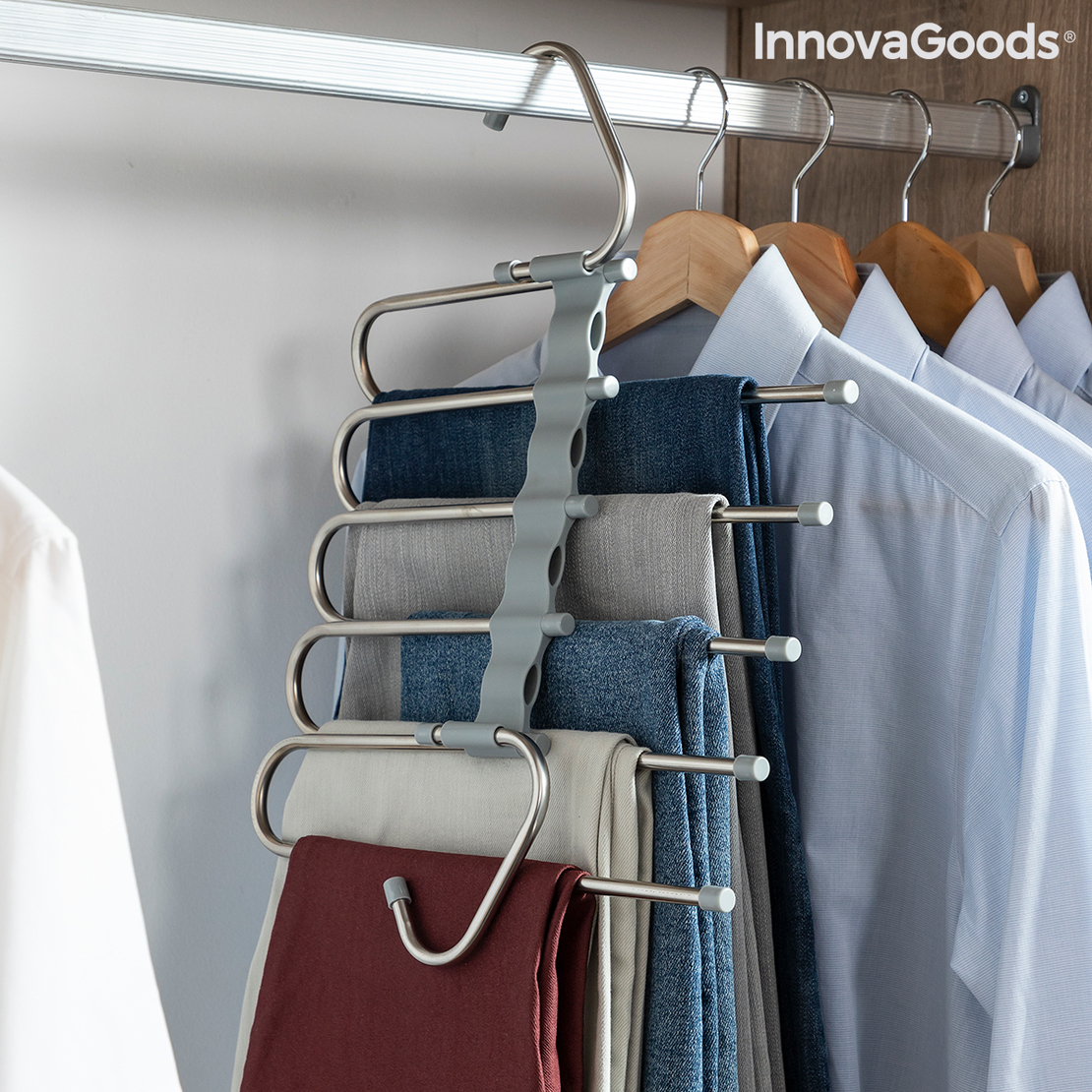 Многократна Закачалка за Панталони 5 в 1 Havser InnovaGoods