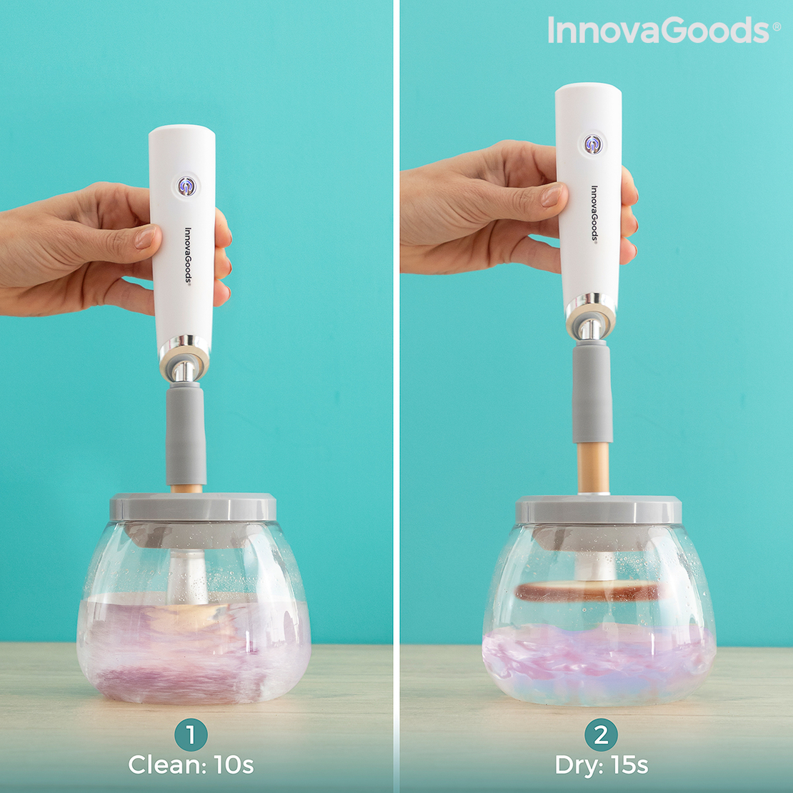 Уред за Автоматично Почистване и Сушене на Четки за Грим Maklin InnovaGoods