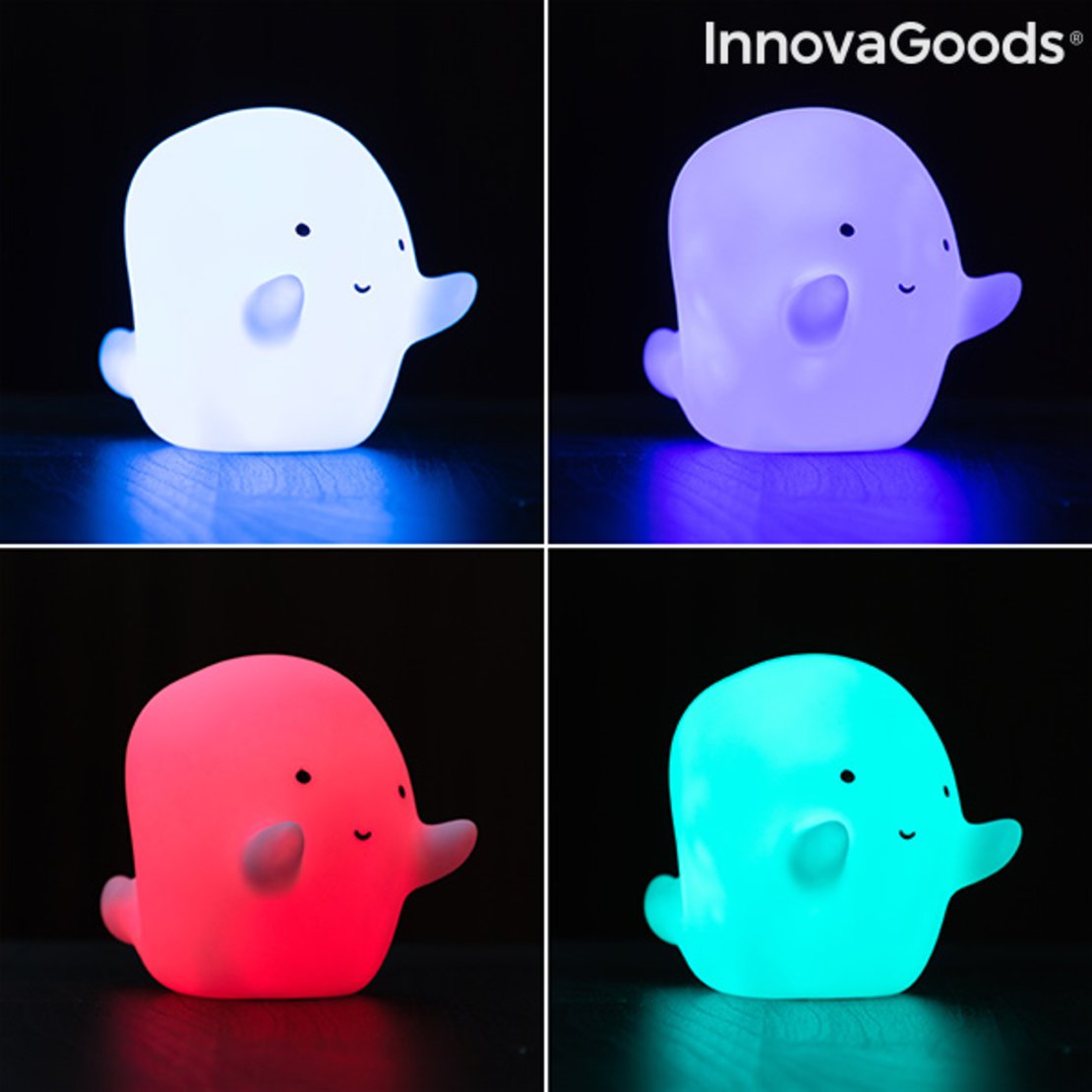 Многоцветна LED Лампа Призрак Glowy InnovaGoods