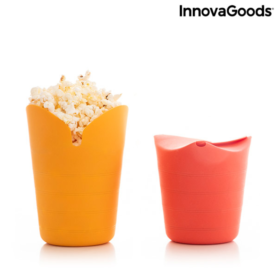 Сгъваема Силиконова Машина за Пуканки Popbox InnovaGoods (опаковка от 2)