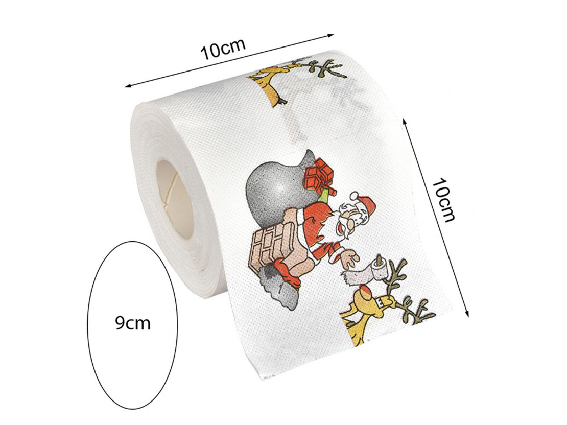Коледна тоалетна хартия santa funny wc