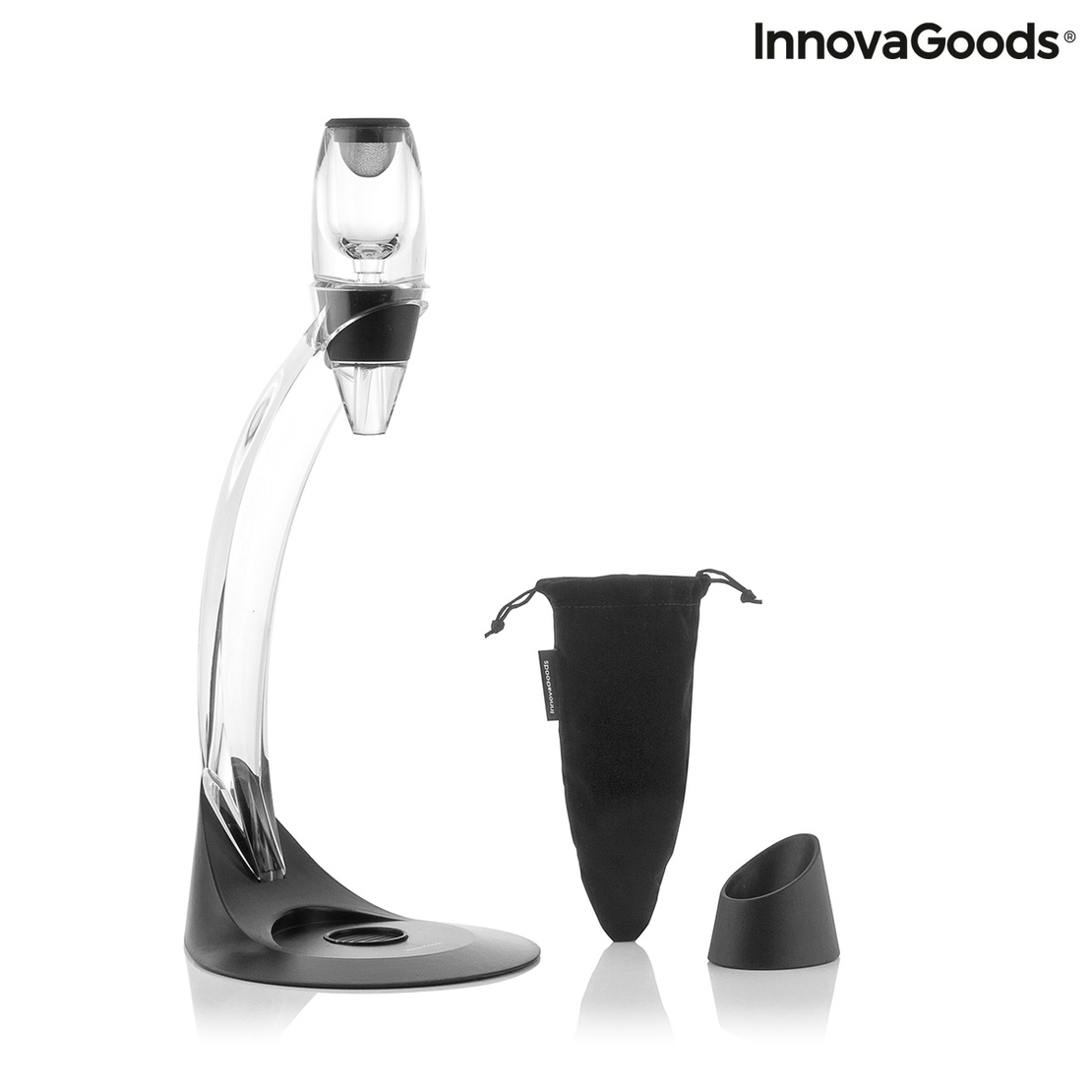 Професионален аератор за вино с поставка тип кула и основа против капене Winair InnovaGoods