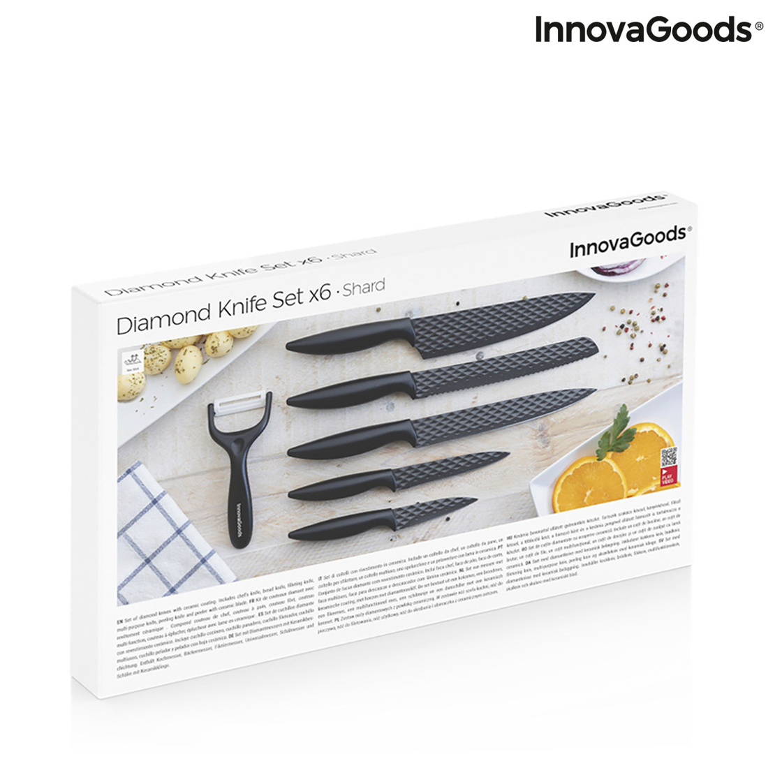 Комплект Диамантени Ножове Shard InnovaGoods 6 Части