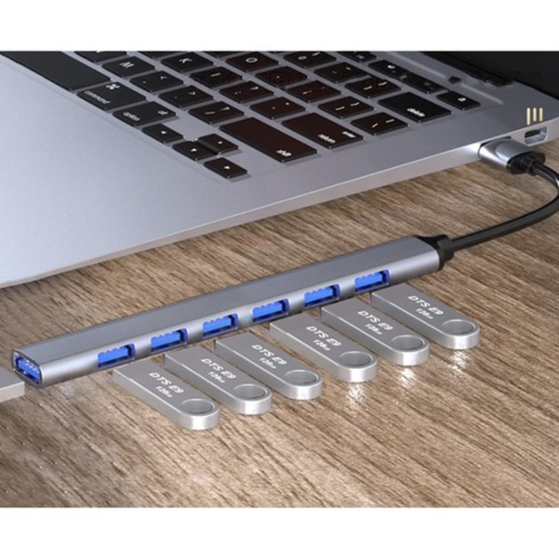 USB HUB - 1 порт 3.2 + 6 порта 2.0 Izoxis 24374