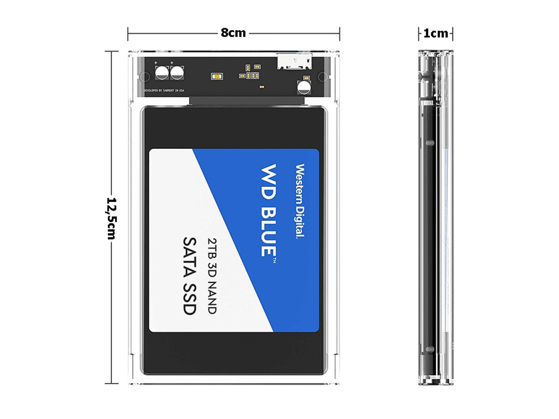 Кутия hdd ssd 2.5'' usb 3.0 sata pocket