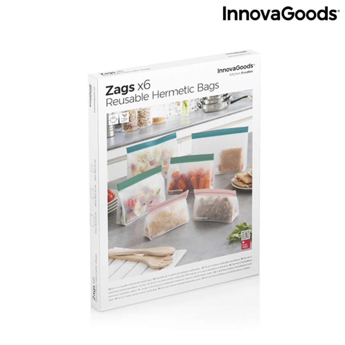 Комплект Херметични Чанти за Многократна Употреба Zags InnovaGoods 6 части