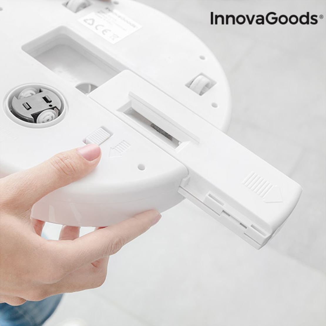 Интелигентна Прахосмукачка Робот Rovac 1000 InnovaGoods Бяла
