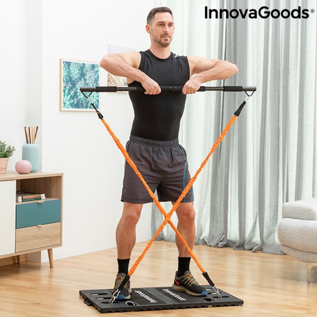 Интегрална Преносима Система за Обучение с Ръководство за Упражнения Gympak Max InnovaGoods