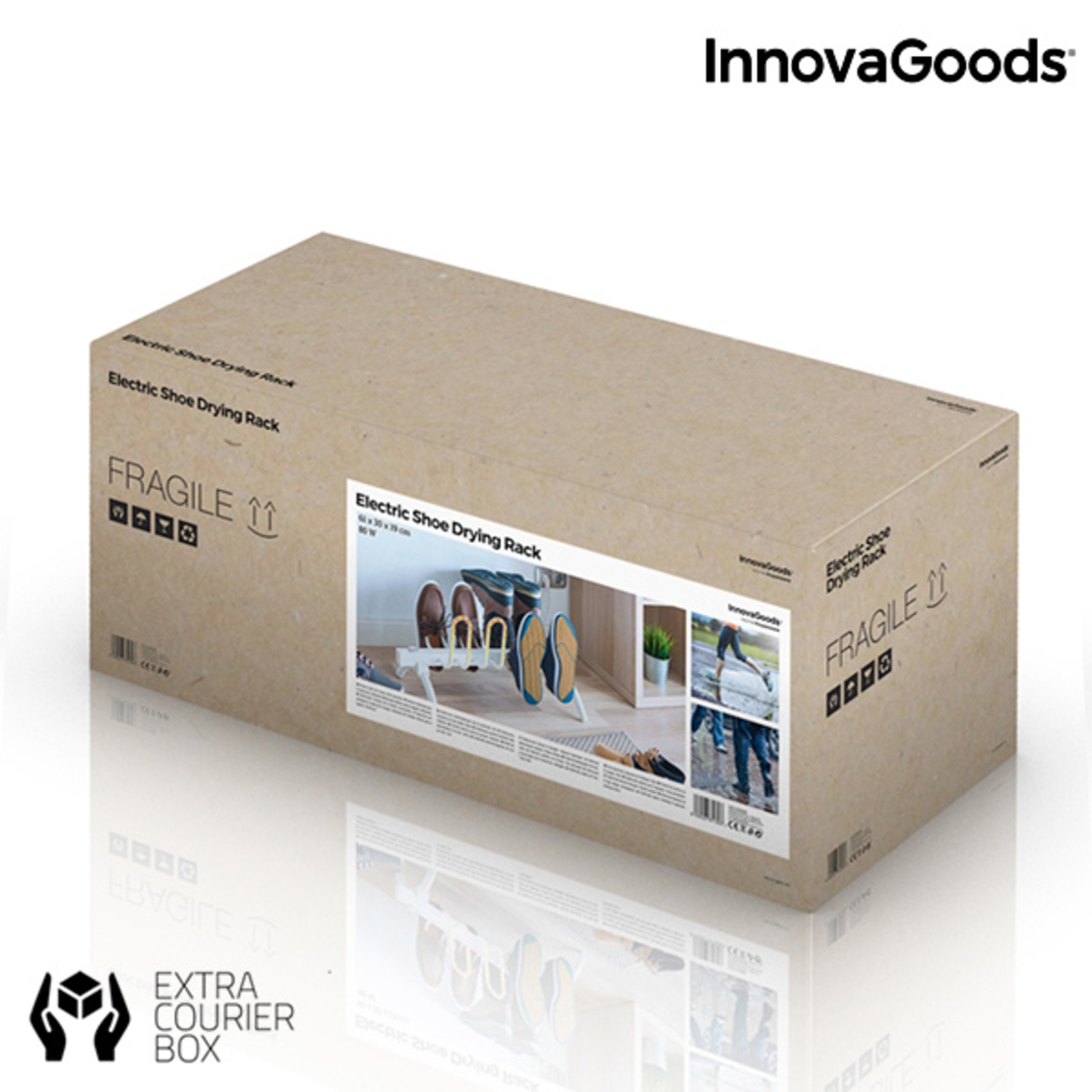 Електрически Сушилник за Обувки InnovaGoods 80W Бял
