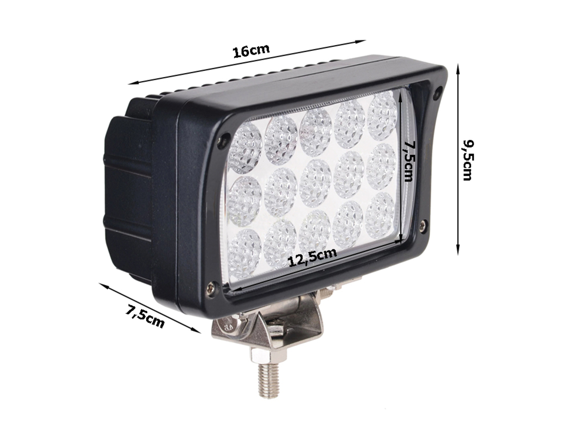 Работна лампа 15 led халоген панел 45w 12v 24v