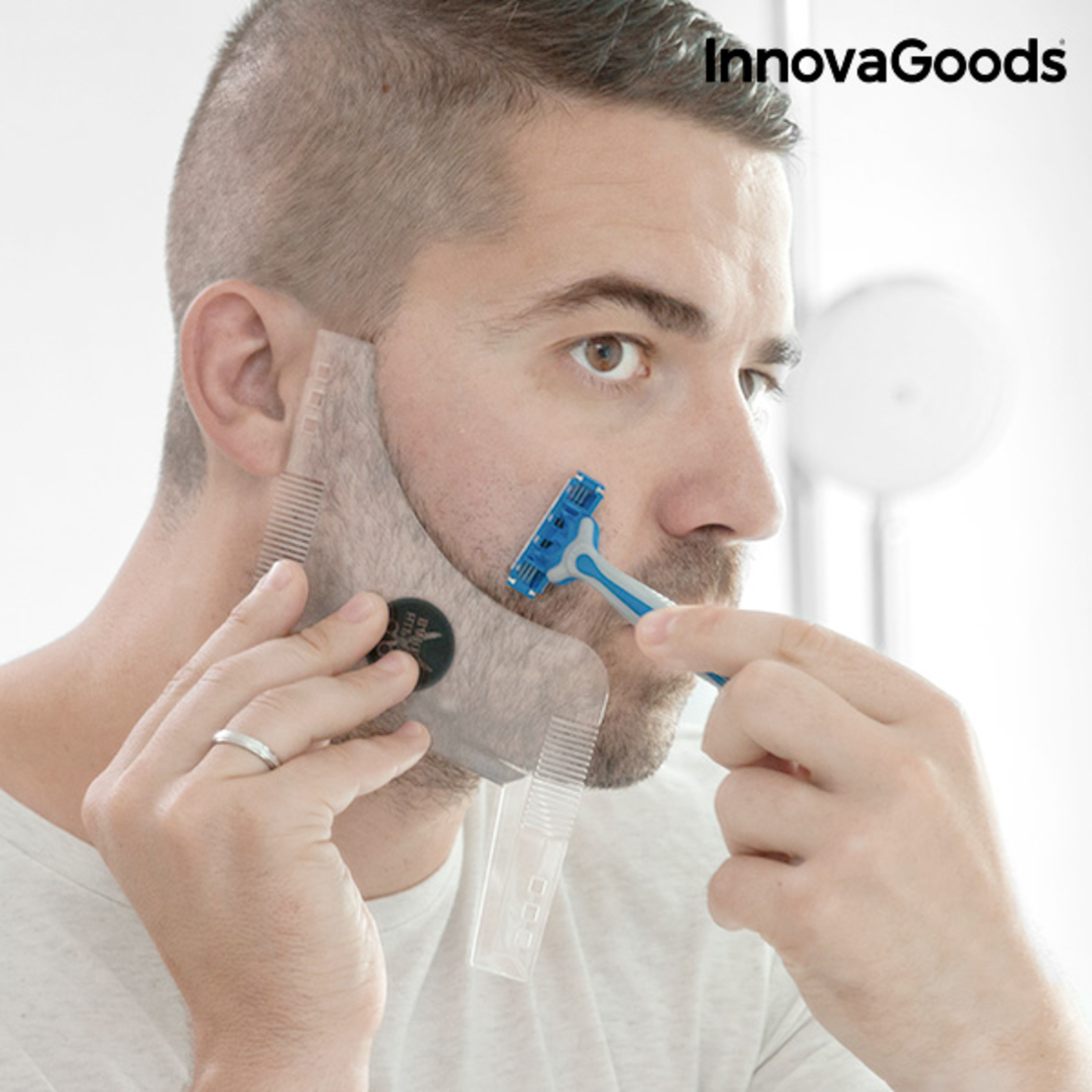 Шаблон за Оформяне на Брада Hipster Barber InnovaGoods