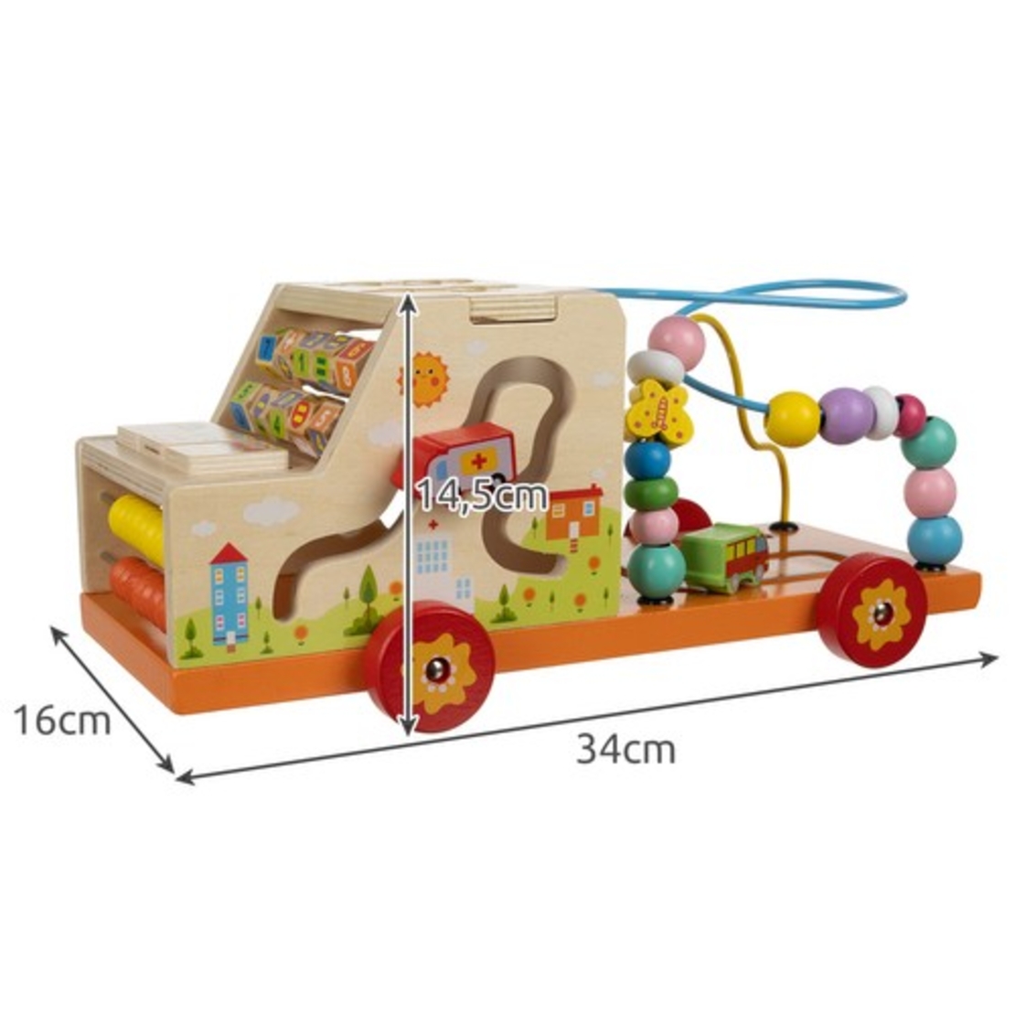 Дървена игра камион  7в1 Kruzzel 22652
