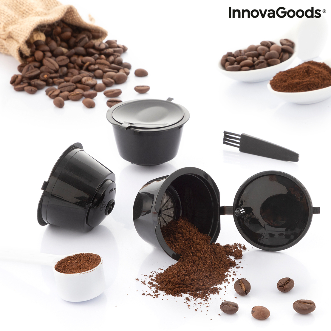 Комплект от 3 Kапсули Kафе за Mногократна Употреба Redol InnovaGoods