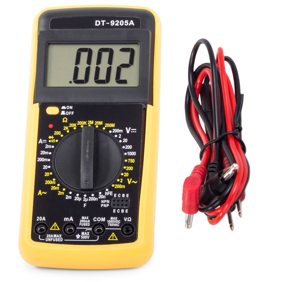 DT9205A Цифров LCD цифров токов мултицет