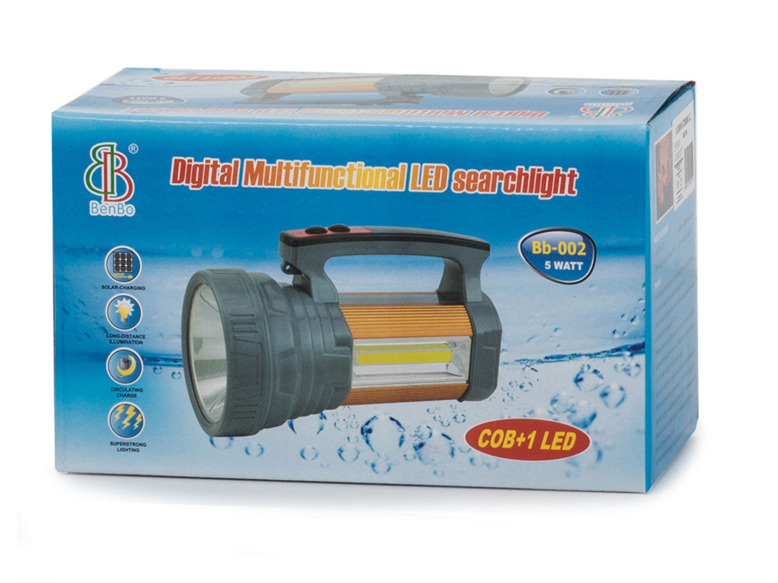 Фенерче szperacz power bank solar led xm-l l2 cob