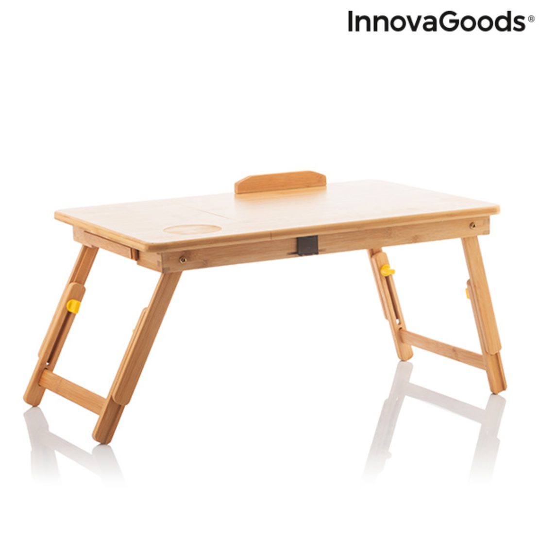 Бамбукова Помощна Сгъваема Маса Lapwood InnovaGoods