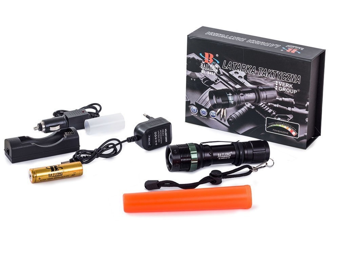 Тактическо фенерче Bailong zoom cree xml-t6 8455