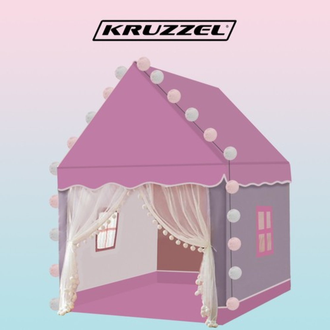 Детска палатка - розова Kruzzel 22653