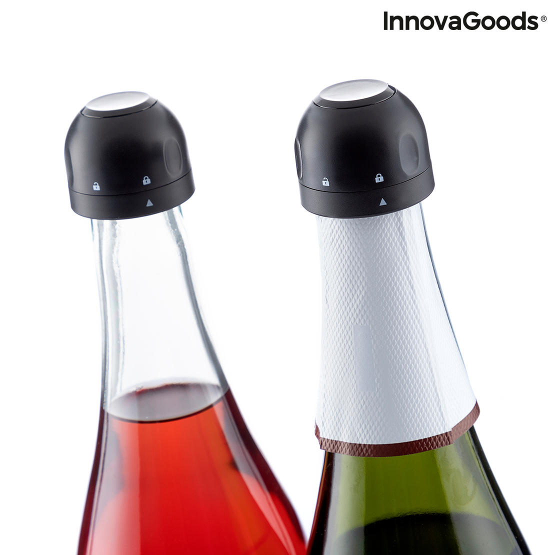 Комплект Тапи за Шампанско Fizzave InnovaGoods Опаковка от 2 единици