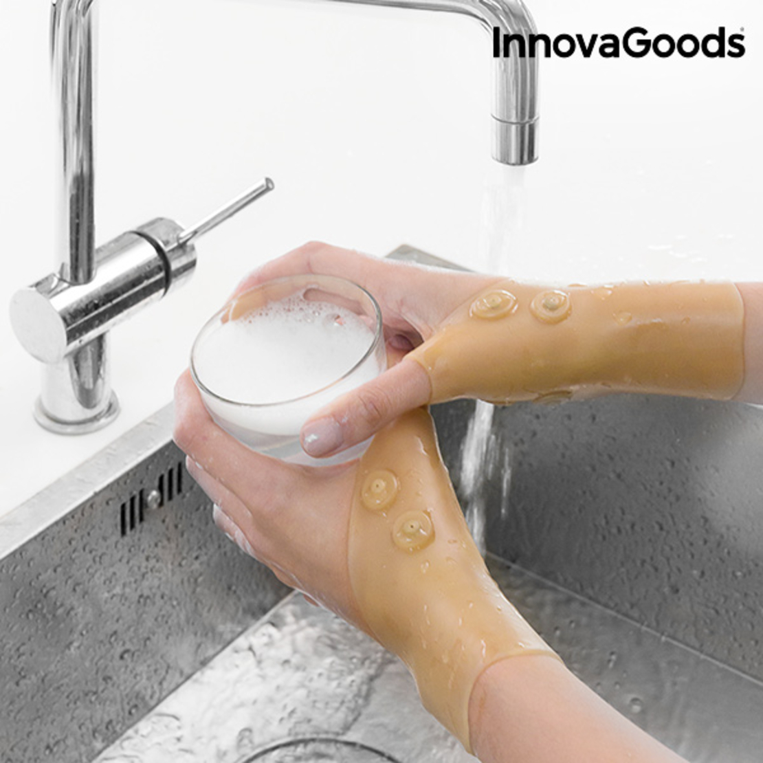 Защитни Стягащи Ленти за Китка с Магнитни Точки InnovaGoods (Опаковка от 2)
