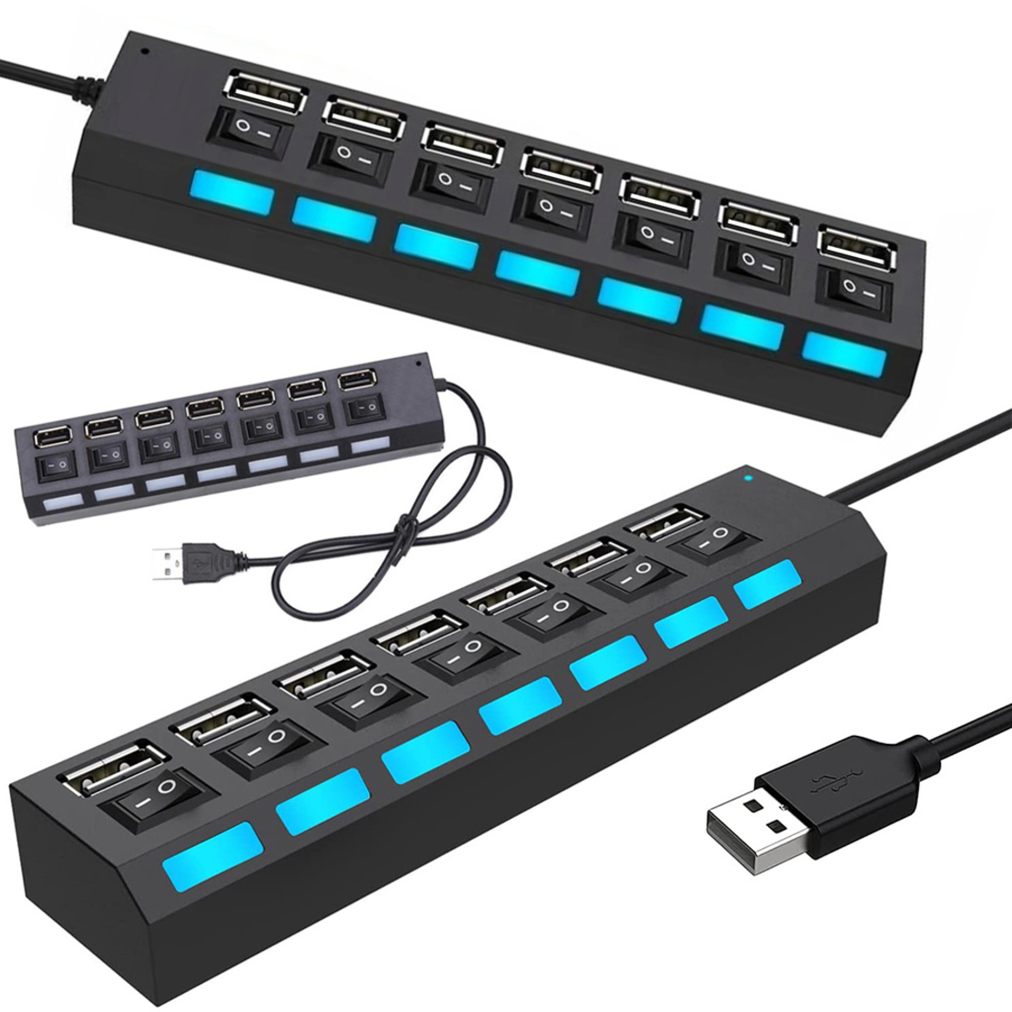 Хъб usb хъб сплитер 7x usb 2.0