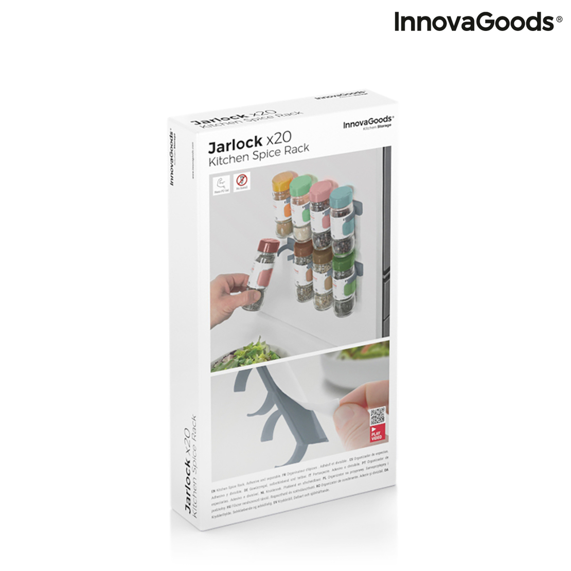 Лепящ и Делящ се Органaйзер за Подправки Jarlock x20 InnovaGoods