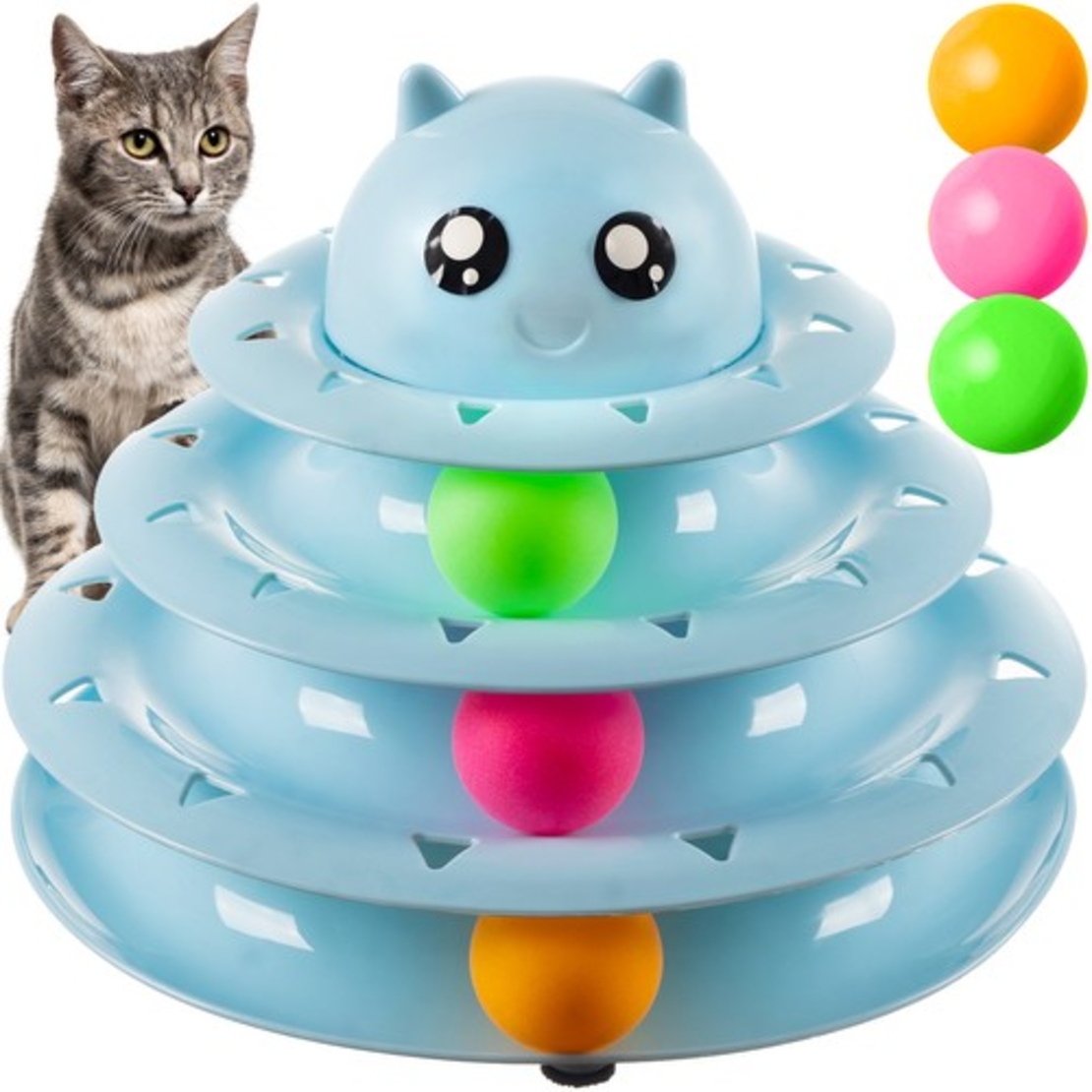 Играчка за котка - кула с топки Purlov 21837