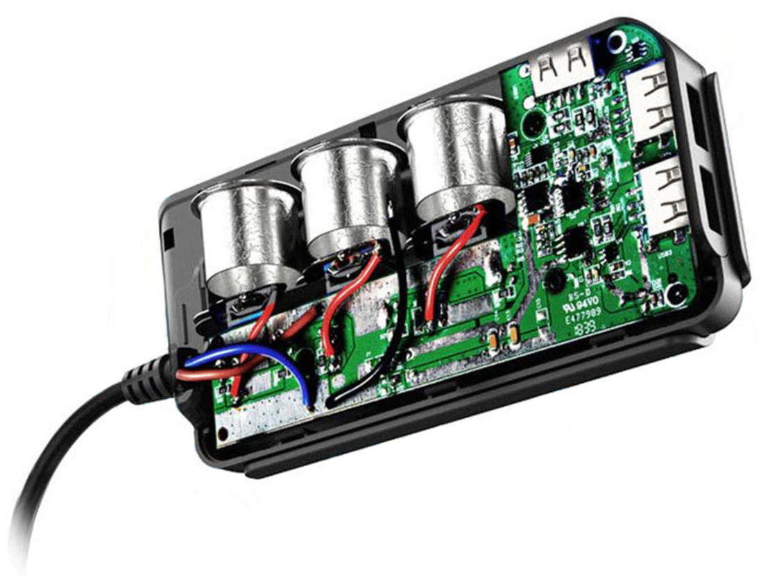 12-24v 4xusb qc pd разклонител за гнездо за запалка