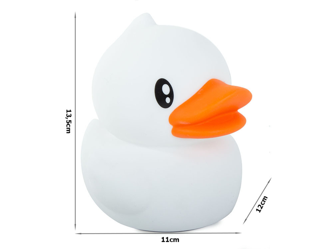 Детска нощна лампа led rgb duck touch