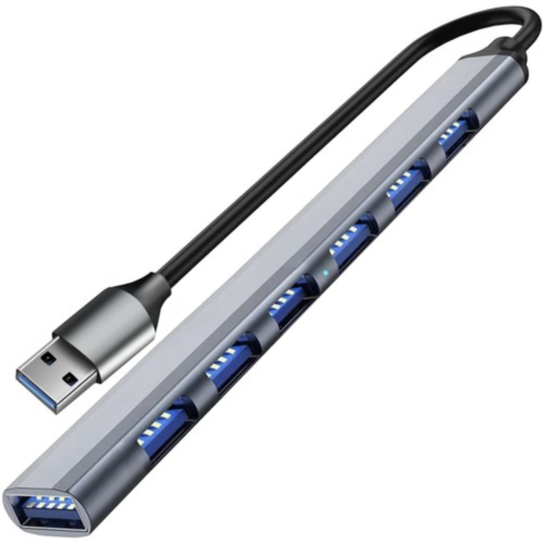 USB HUB - 1 порт 3.2 + 6 порта 2.0 Izoxis 24374