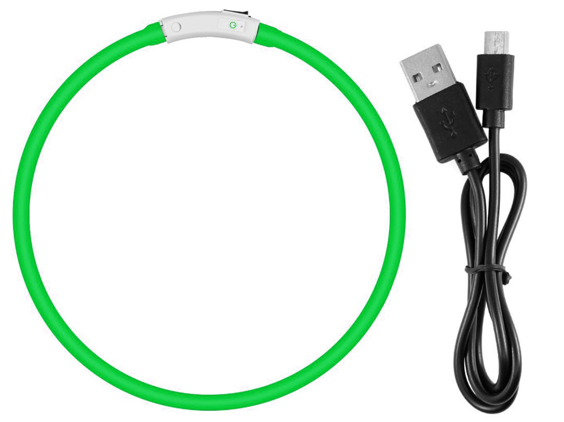 LED светещ нашийник за кучета и котки, USB регулиране