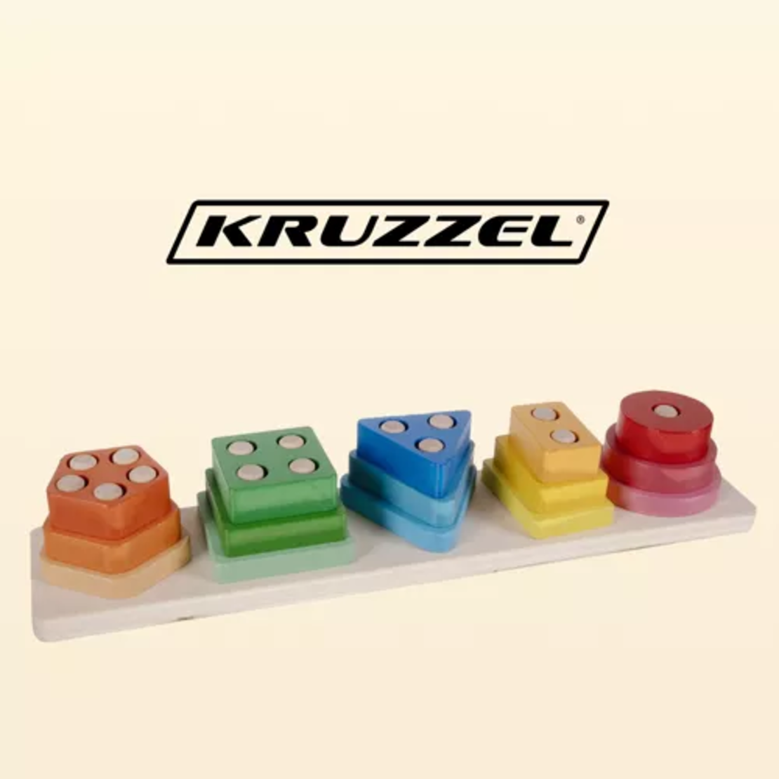 Сортер - дървен пъзел Kruzzel 22492
